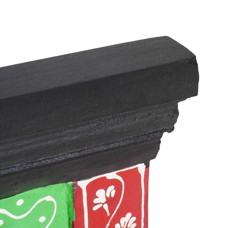 Wieszak na płaszcze Czarny 80 x 25 x 2 cm Drewno z mango
