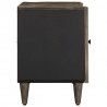 Szafka RTV Jasnoszara 105x33,5x46 cm Drewno lite Mango