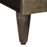 Szafka RTV Jasnoszara 105x33,5x46 cm Drewno lite Mango