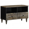 Szafka RTV Jasnoszara 70x33,5x46 cm Drewno lite Mango