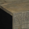 Komoda Jasnoszara 60x33,5x75 cm Drewno lite Mango