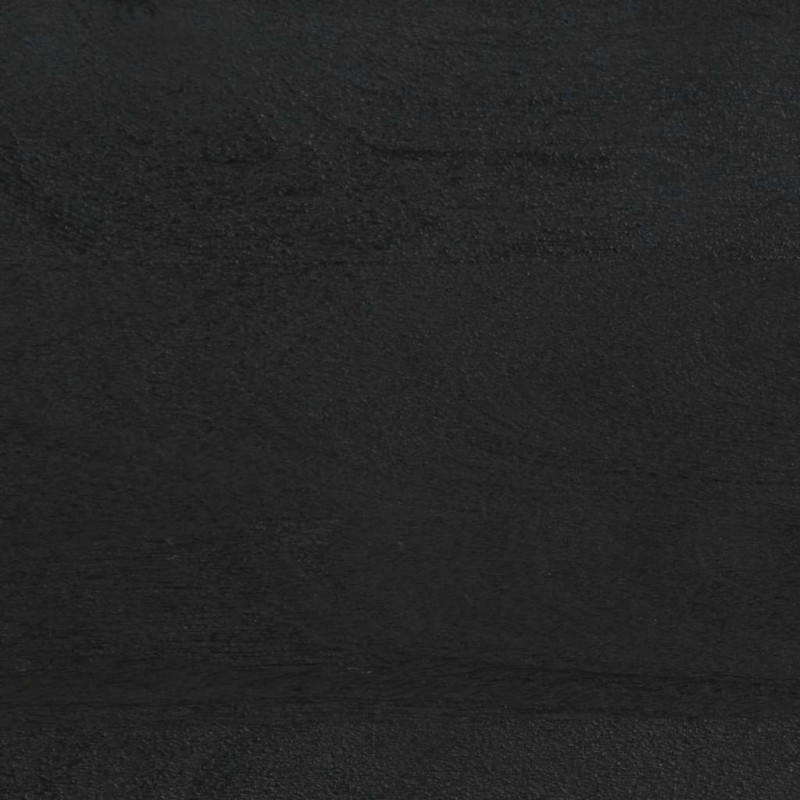 Szafki nocne, czarne, 2 szt., 40x33x46 cm, lite drewno mango