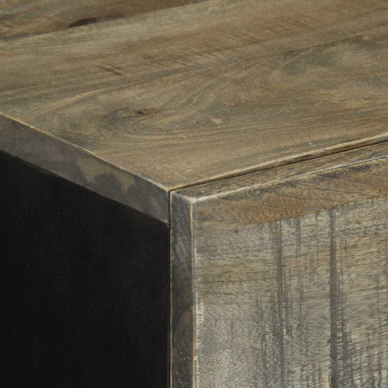Komoda Jasnoszara 60x33,5x75 cm Drewno lite Mango