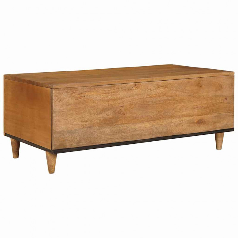 Stolik kawowy Jasny Brąz 100 x 54 x 40 cm Lite drewno akacjowe