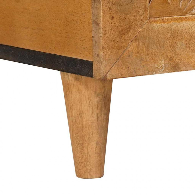 Stolik kawowy Jasny Brąz 100 x 54 x 40 cm Lite drewno akacjowe