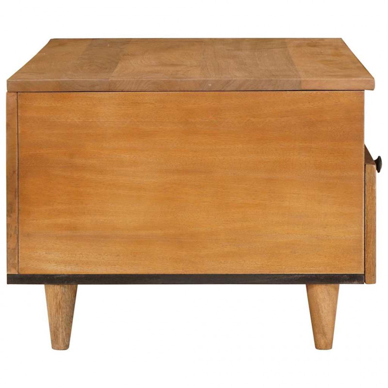 Stolik kawowy Jasny Brąz 80 x 54 x 40 cm Lite drewno akacjowe