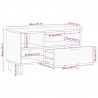 Szafka pod telewizor, czarna, 80x33x46 cm