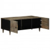 Stolik kawowy Jasnoszary 100x54x40 cm Drewno lite Mango