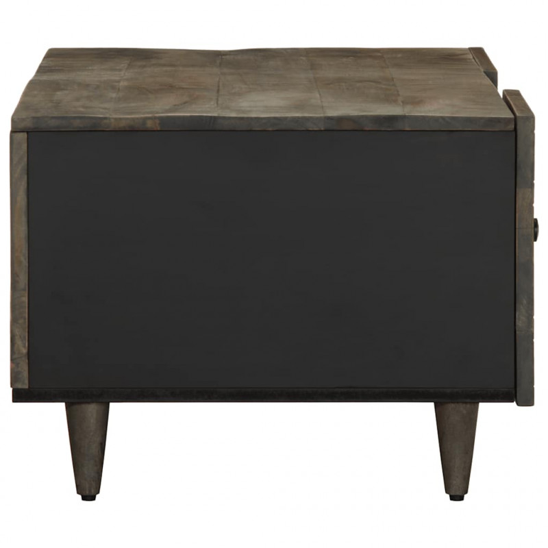 Stolik kawowy Jasnoszary 100x54x40 cm Drewno lite Mango