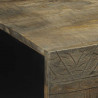 Stolik kawowy Jasnoszary 100x54x40 cm Drewno lite Mango
