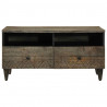 Stolik kawowy Jasnoszary 80x54x40 cm Drewno lite Mango