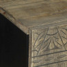 Szafka RTV Jasnoszara 105x33,5x46 cm Drewno lite Mango