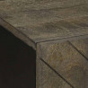 Szafka pod telewizor, czarna, 105x33x46 cm, lite drewno mango