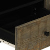 Szafka RTV Jasnoszara 105x33,5x46 cm Drewno lite Mango