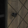 Szafka pod telewizor, czarna, 105x33x46 cm, lite drewno mango