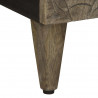 Szafka RTV Jasnoszara 105x33,5x46 cm Drewno lite Mango