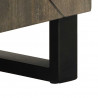 Szafka pod telewizor, czarna, 105x33x46 cm, lite drewno mango
