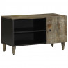 Szafka RTV Jasnoszara 80x31,5x46 cm Drewno lite Mango
