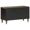 Szafka RTV Jasnoszara 80x31,5x46 cm Drewno lite Mango