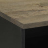 Szafka pod telewizor, czarna, 70x33x46 cm, lite drewno mango