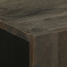 Szafka, czarna, 60x33x75 cm, lite drewno mango
