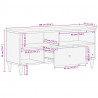Szafka pod telewizor, czarna, 100x33x46 cm, lite drewno mango