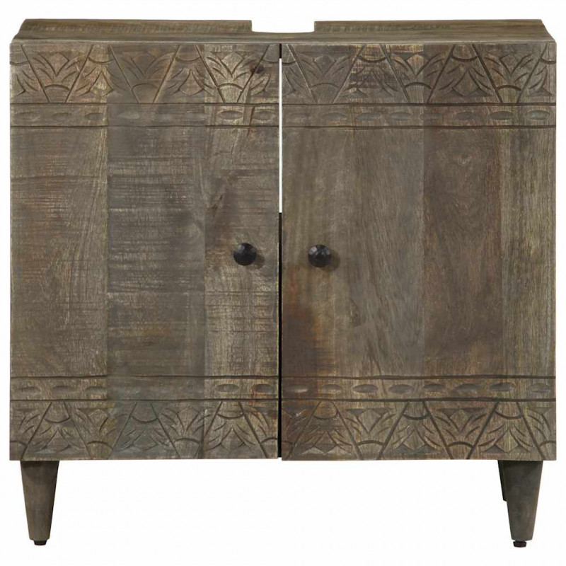 Szafka pod umywalkę, 62x33x58 cm, lite drewno mango