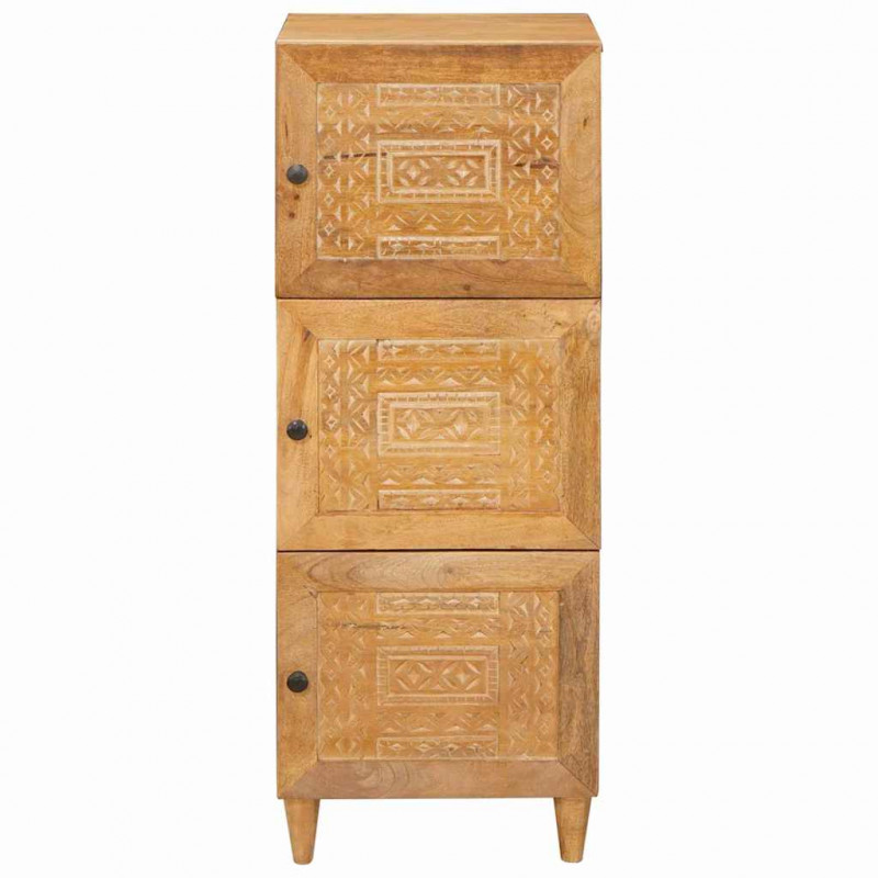 Highboard Jasnobrązowy 40 x 33 x 110 cm lite drewno mango