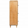 Highboard Jasnobrązowy 40 x 33 x 110 cm lite drewno mango