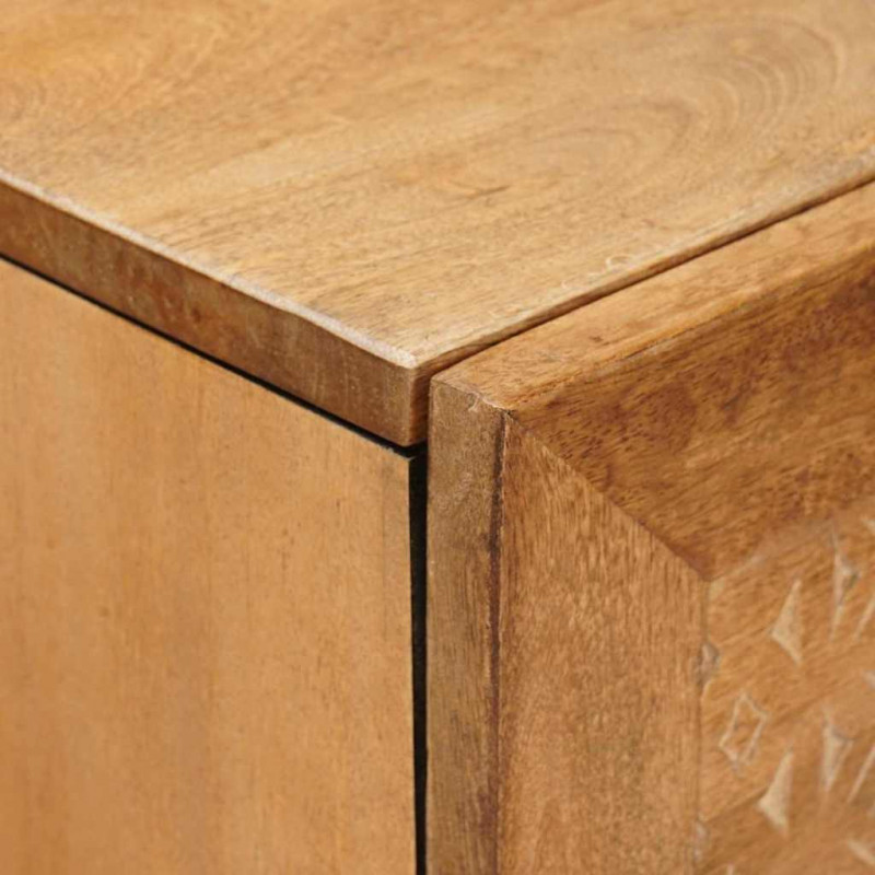 Highboard Jasnobrązowy 40 x 33 x 110 cm lite drewno mango