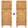 Highboard Jasnobrązowy 40 x 33 x 110 cm lite drewno mango
