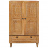 Highboard Jasnobrązowy 60 x 33 x 100 cm lite drewno mango