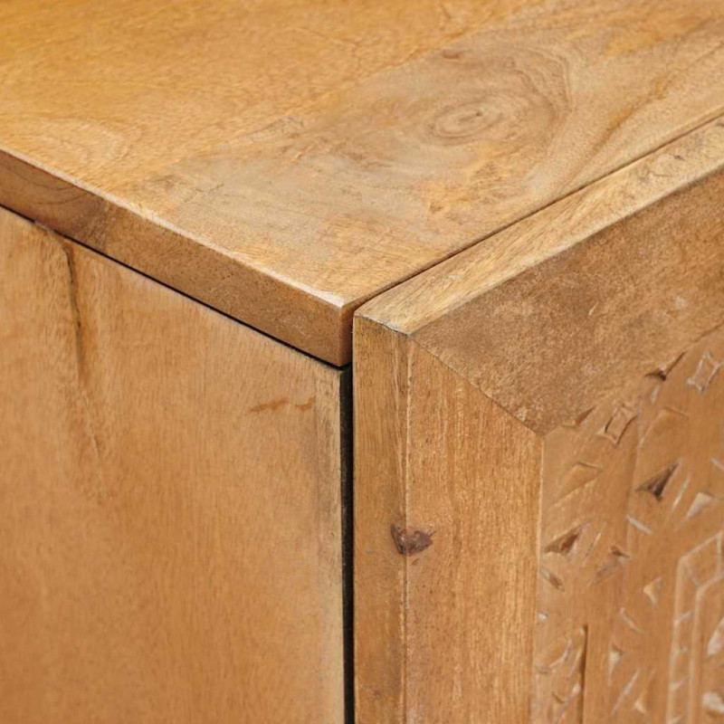 Highboard Jasnobrązowy 60 x 33 x 100 cm lite drewno mango