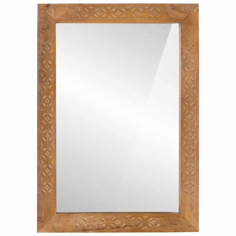 Lustro łazienkowe Z lustrem Jasny Brąz 70 x 50 x 2,5 cm