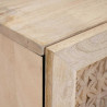 Szafka Nocna 2 pcs Beżowy 40 x 33 x 46 cm Lite drewno akacjowe