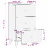 Komoda 40x33x75 cm Drewno lite Mango
