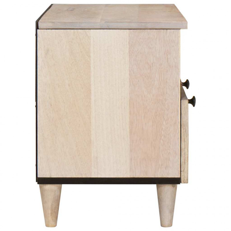 Jednostki telewizyjne z szufladą z półką Biały 70 x 33 x 46 cm