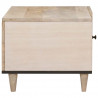 Stolik kawowy Beżowy 80 x 50 x 40 cm Lite drewno akacjowe