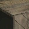 Szafka pod telewizor, czarna, 105x33x46 cm, lite drewno mango