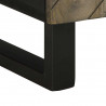 Szafka pod telewizor, czarna, 105x33x46 cm, lite drewno mango