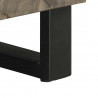 Szafka pod telewizor, czarna, 80x33x46 cm, lite drewno mango