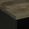 Szafka pod telewizor, czarna, 100x33x46 cm, lite drewno mango