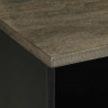 Szafka pod telewizor, czarna, 80x33x46 cm, lite drewno mango
