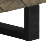 Szafka pod telewizor, czarna, 80x33x46 cm, lite drewno mango