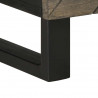 Szafka pod telewizor, czarna, 100x33x46 cm, lite drewno mango