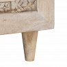 Stolik kawowy Beżowy 100 x 54 x 40 cm Lite drewno akacjowe