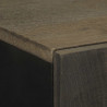 Szafka, czarna, 60x33x100 cm, lite drewno mango