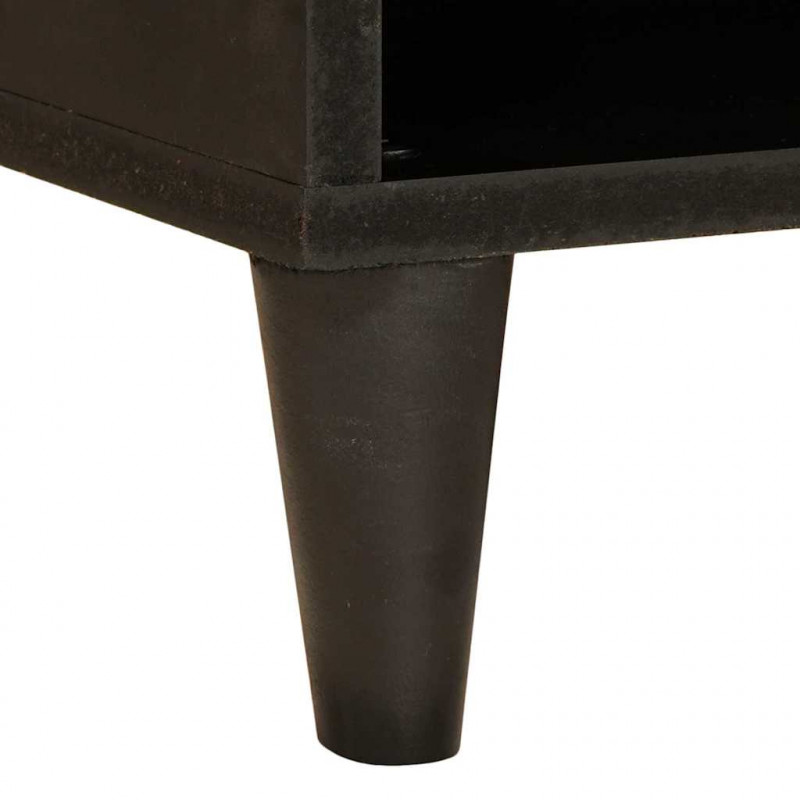 Szafka pod telewizor z półką Czarny i złoto 80 x 33 x 46 cm