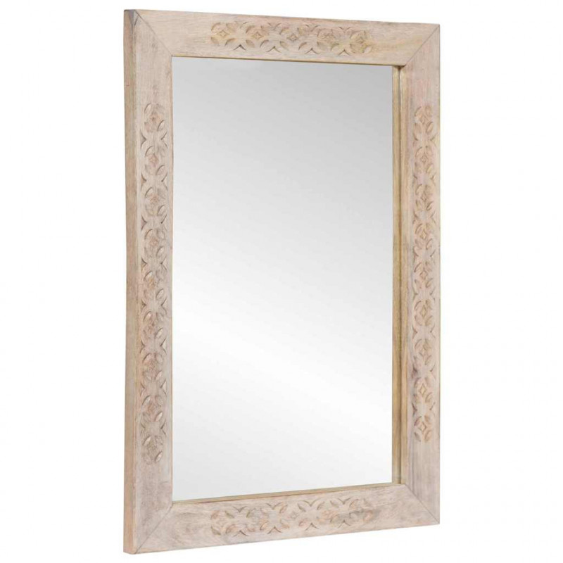 Lustro łazienkowe Z lustrem Biały 70 x 50 x 2,5 cm