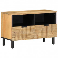 Szafka RTV Brązowa 70x33x46 cm Drewno lite Mango
